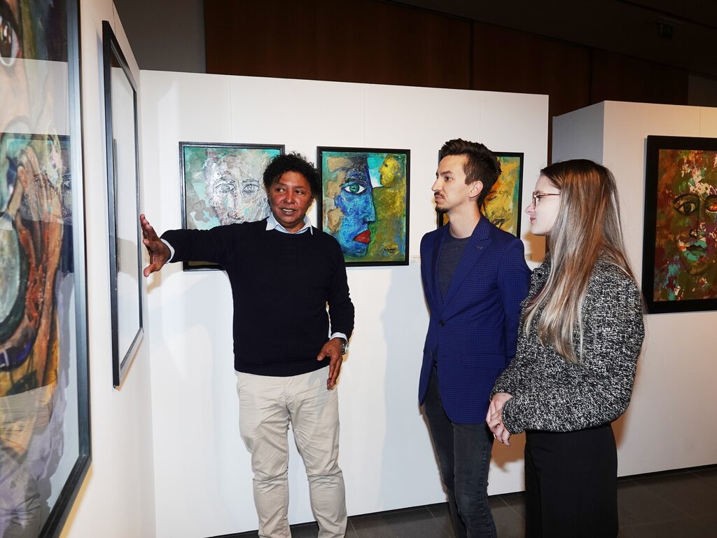 Trabalhos de Renato Rodyner no Centro de Exposições de Odivelas