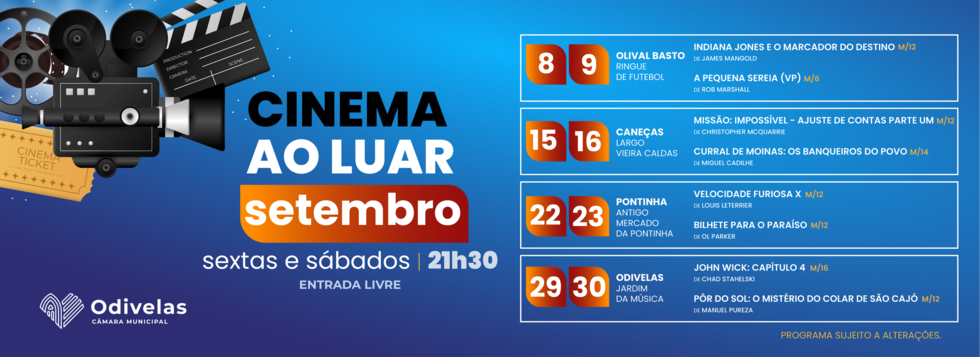CINEMA AO LUAR 2023