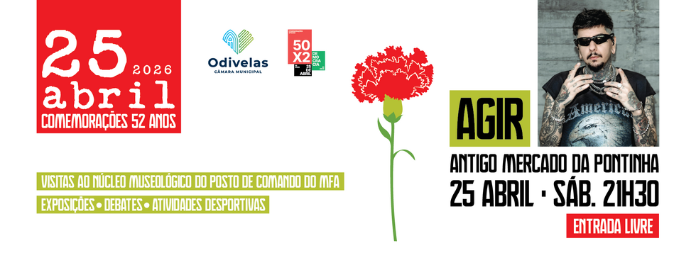 Comemora&ccedil;&otilde;es do 52.&ordm; anivers&aacute;rio do 25 de Abril